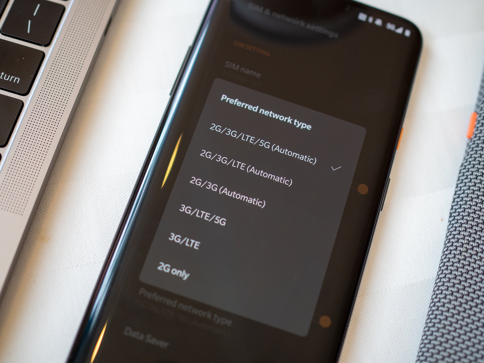 T-Mobile 5G network on the OnePlus 7T Pro