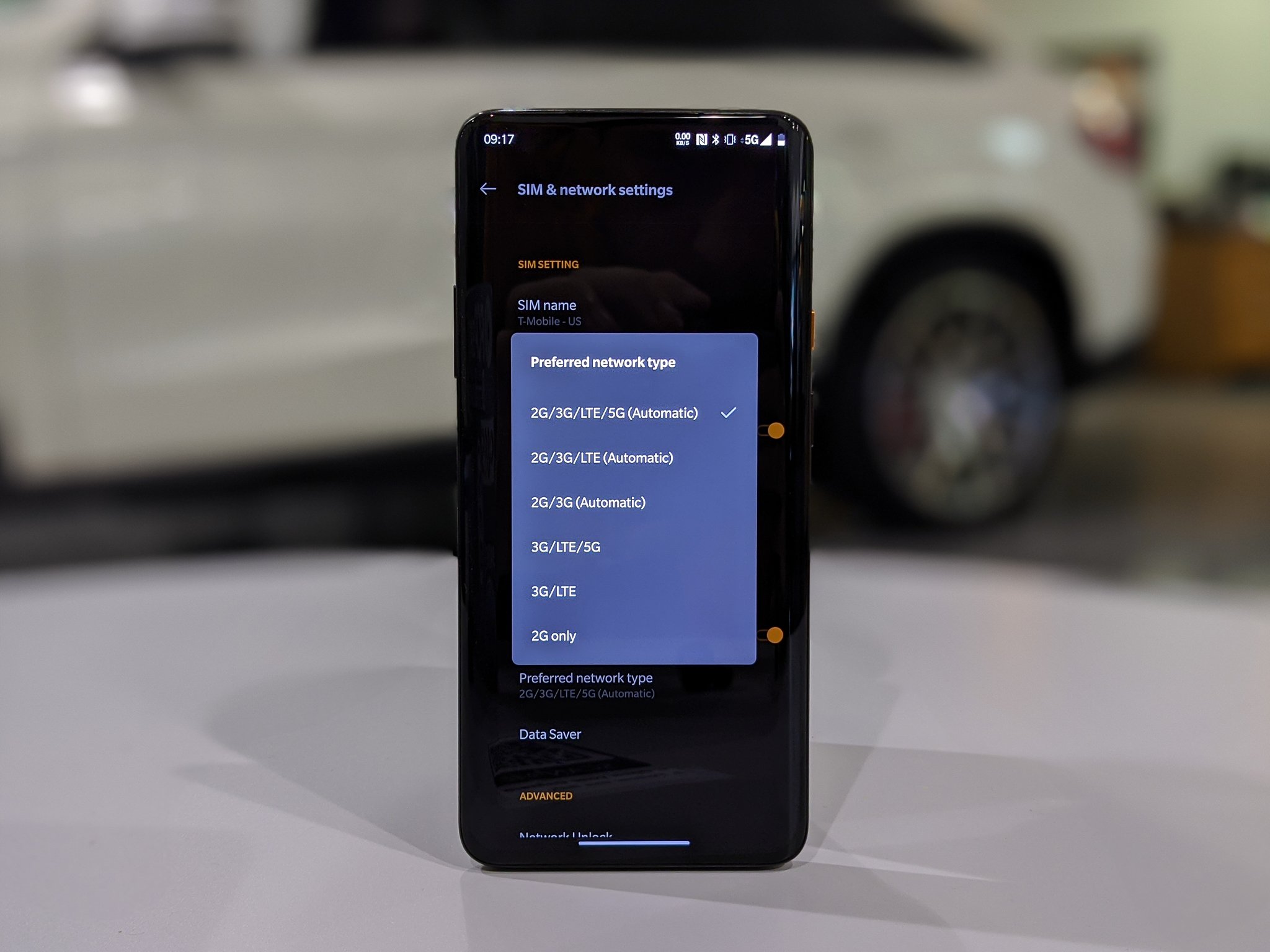 T-Mobile 5G on OnePlus 7T Pro McLaren Edition