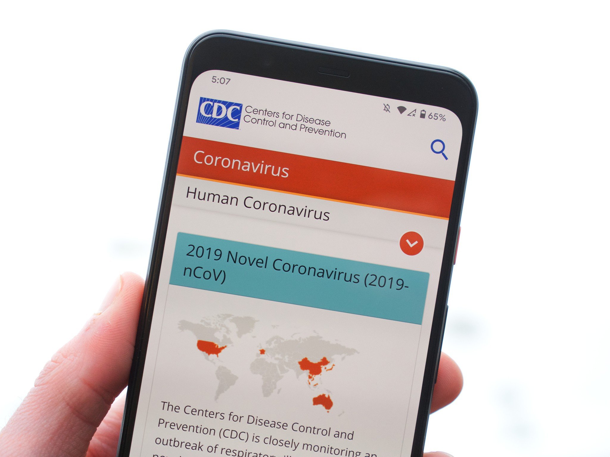 CDC Coronavirus page