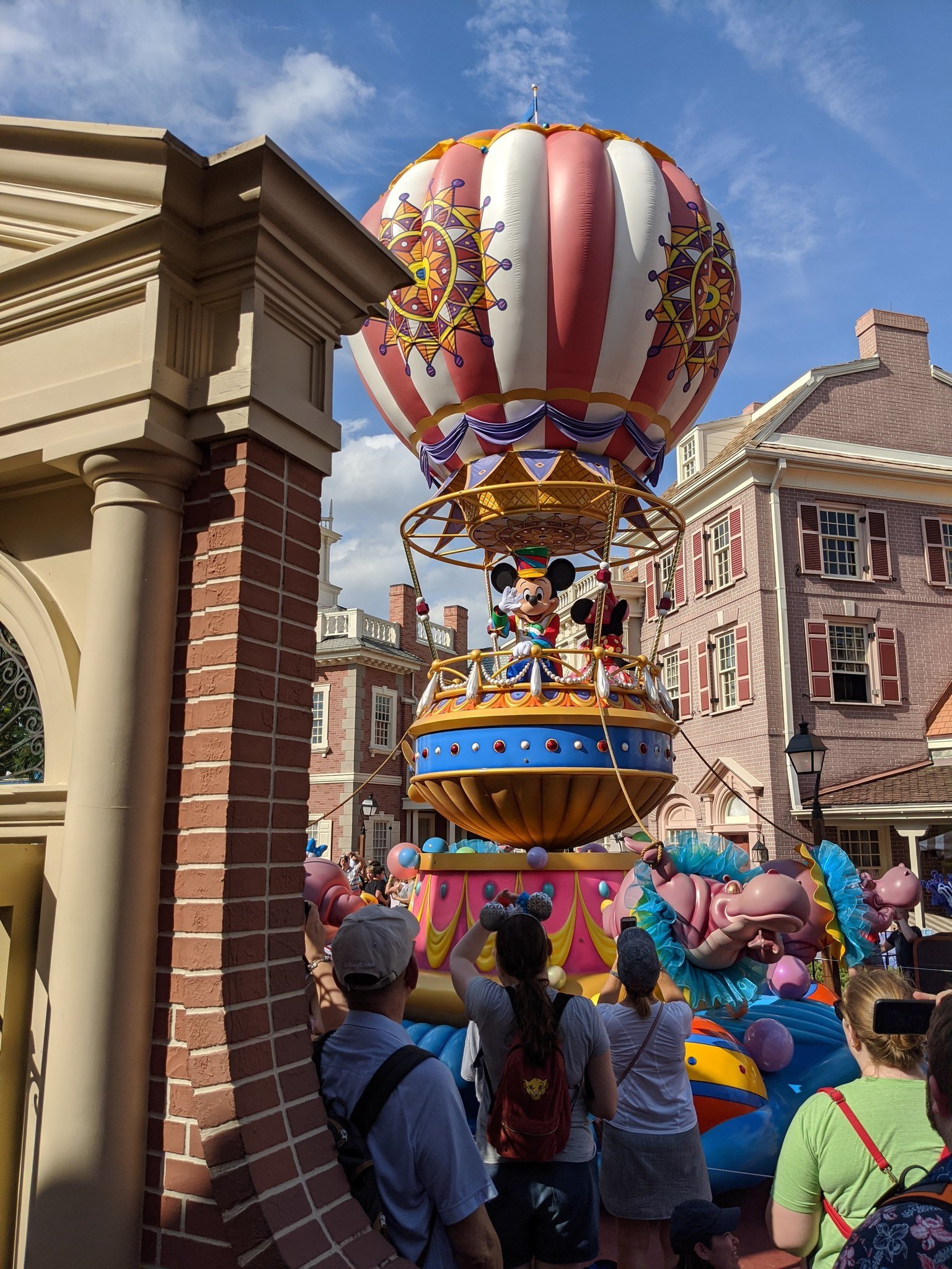 Mickey Mouse parade float on the Pixel 4