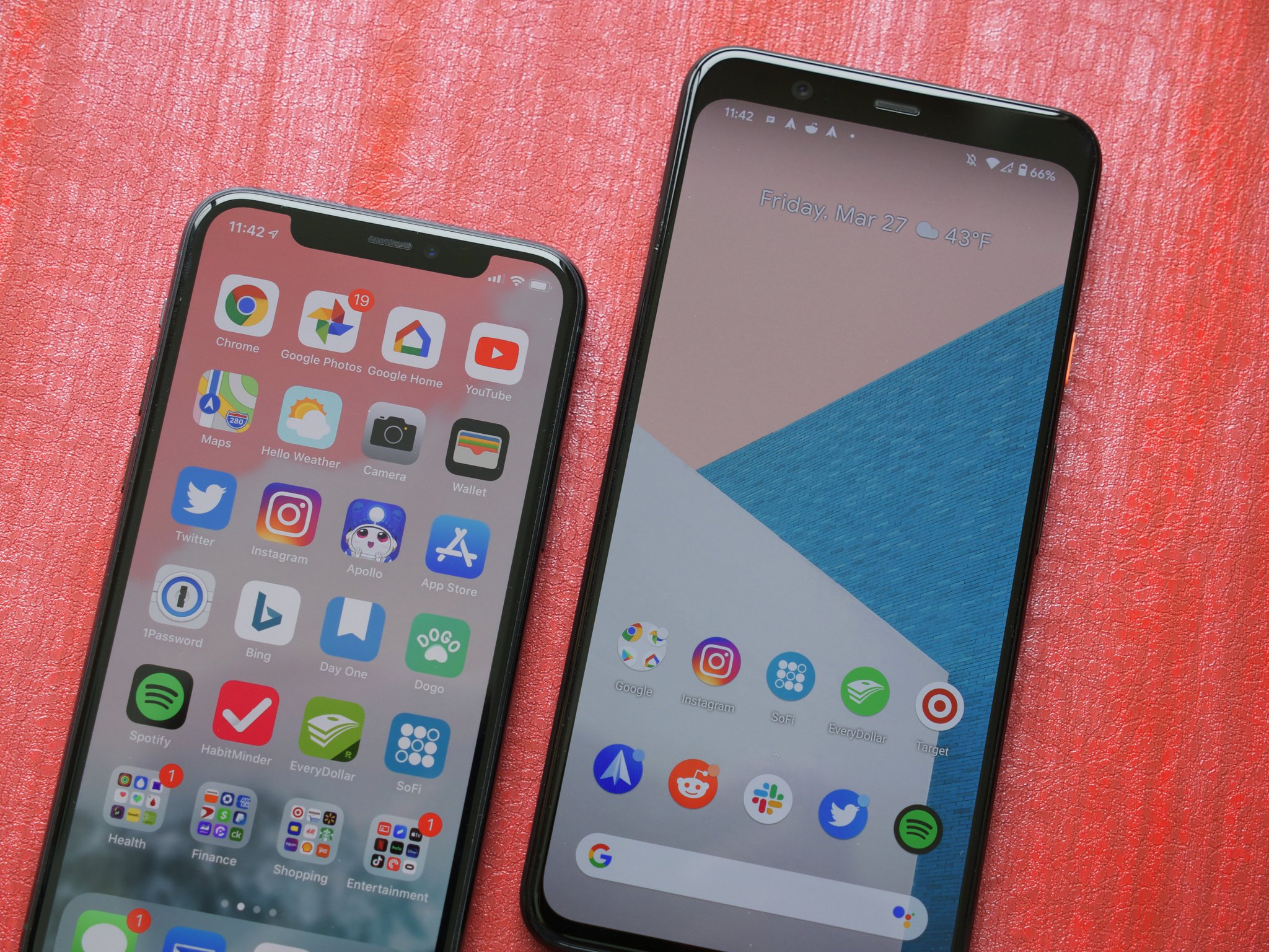 iPhone 11 Pro and Pixel 4 XL
