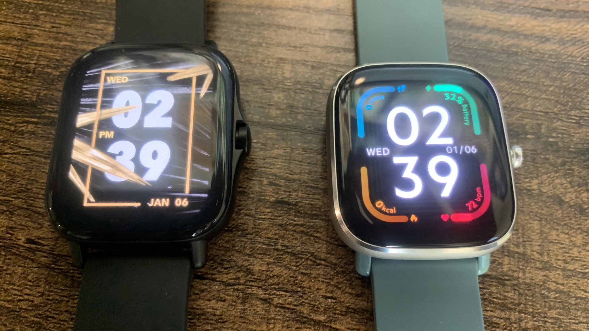 compare amazfit gts and fitbit versa 2
