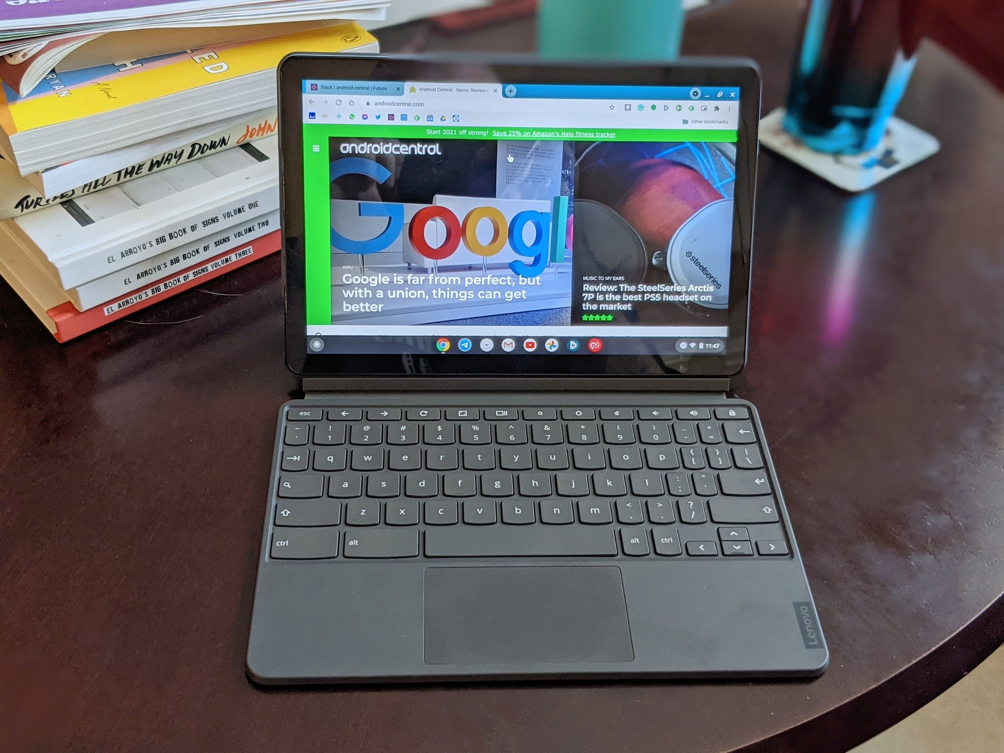 Lenovo Chromebook Duet Laptop Mode 1