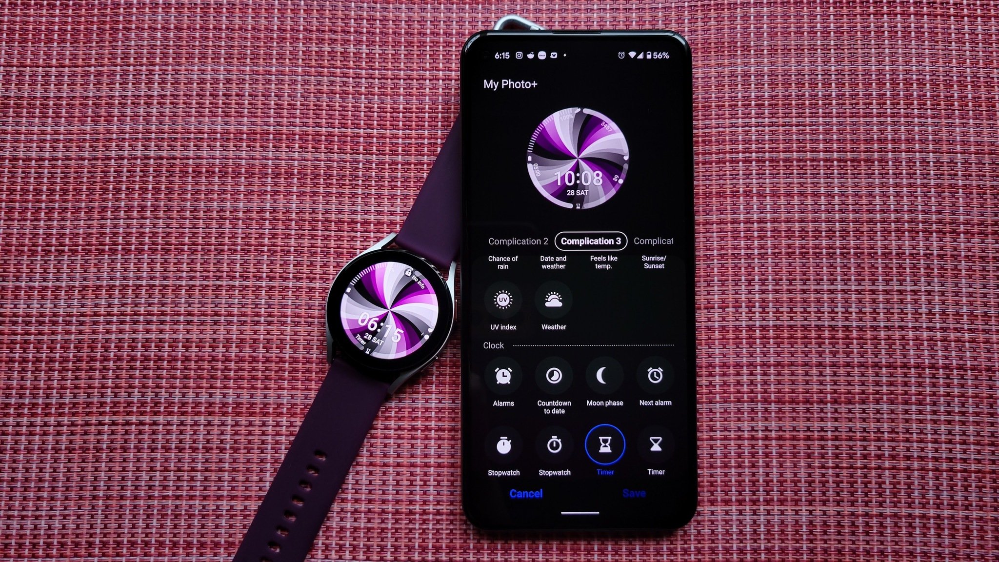Galaxy Watch 4 Complications With App