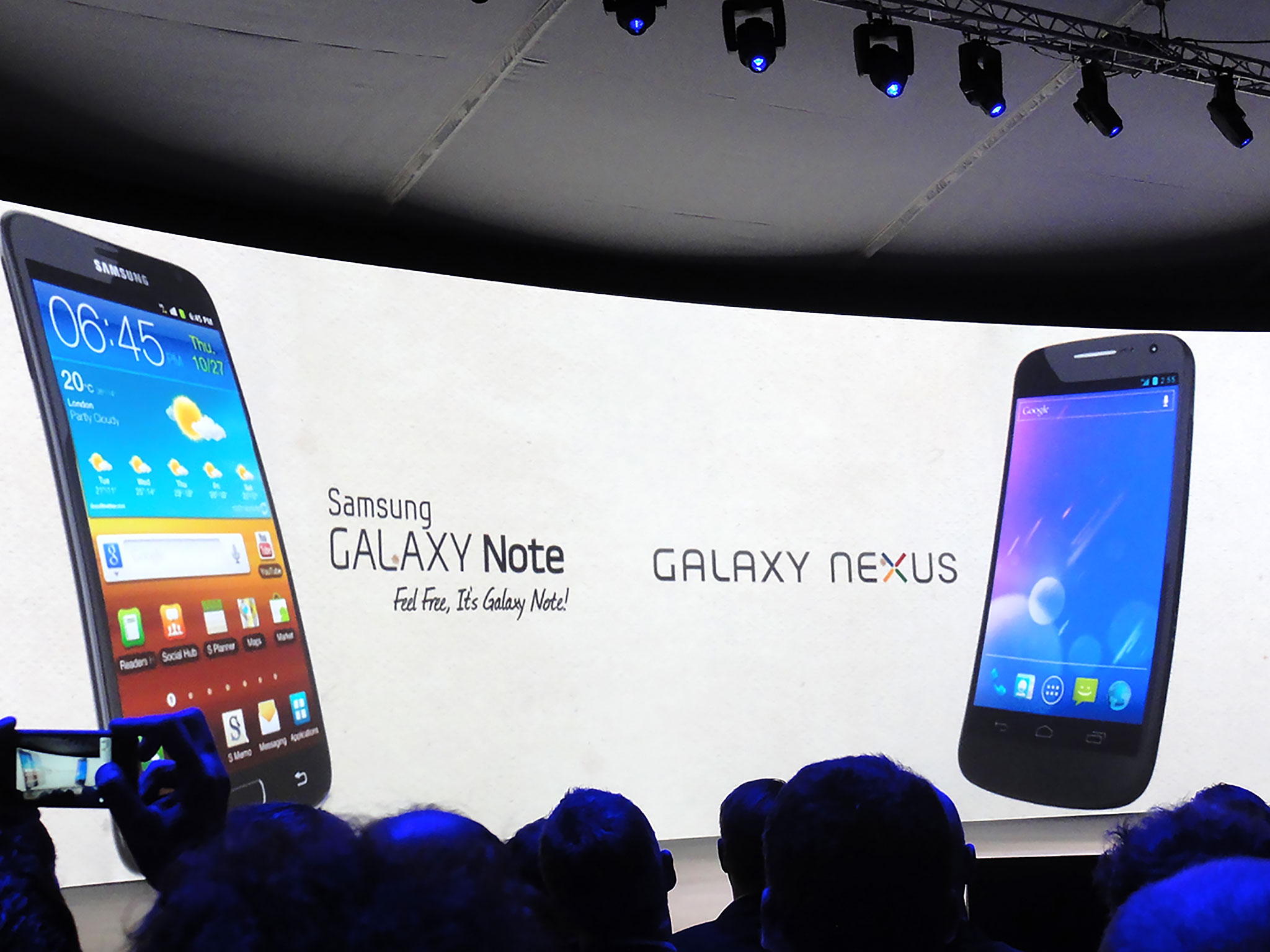 Galaxy Nexus Galaxy Note launch event