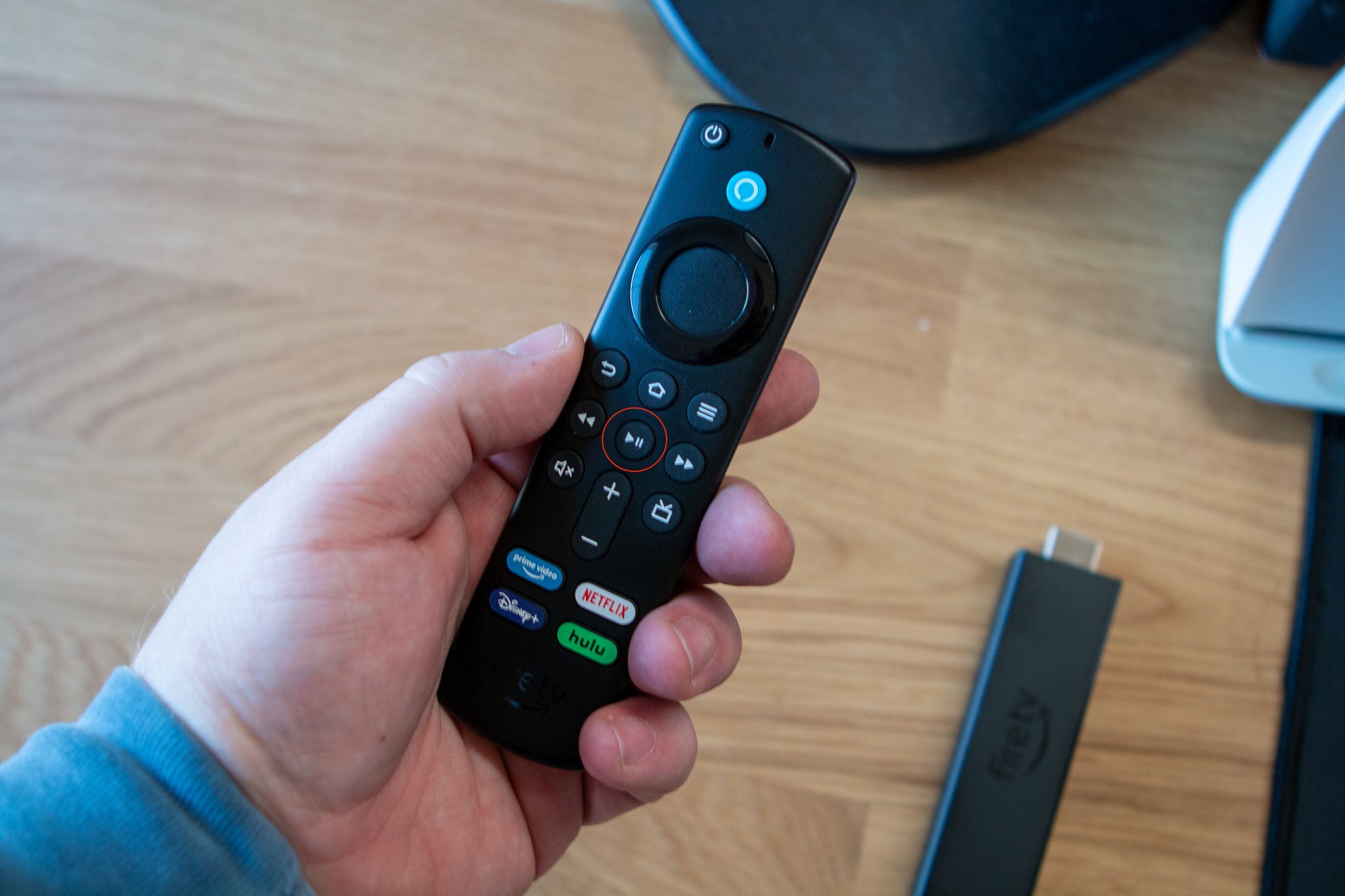 Amazon Fire Tv Stick Remote Play Pause Button