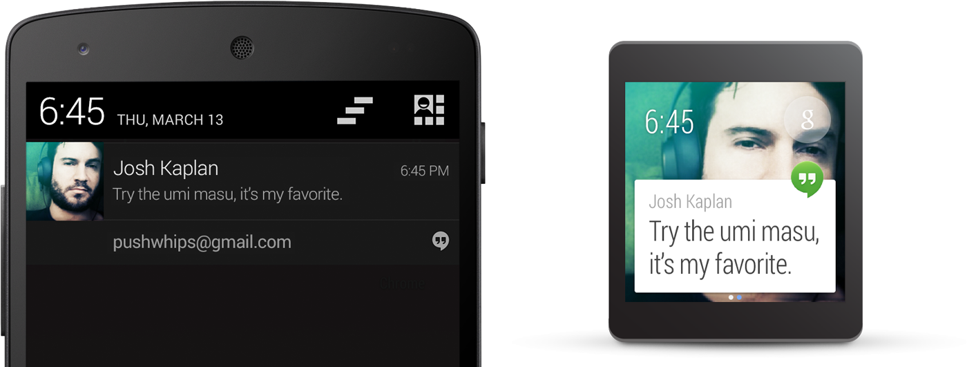 Android Wear notification