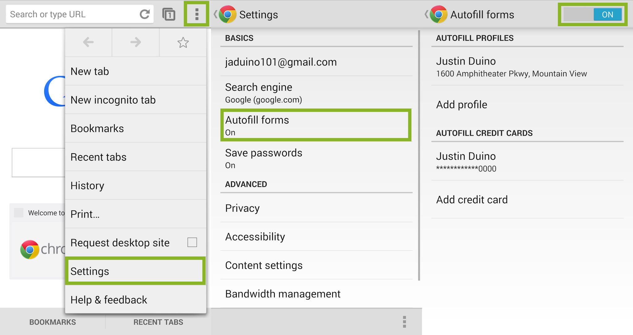how to install autofill in google chrome
