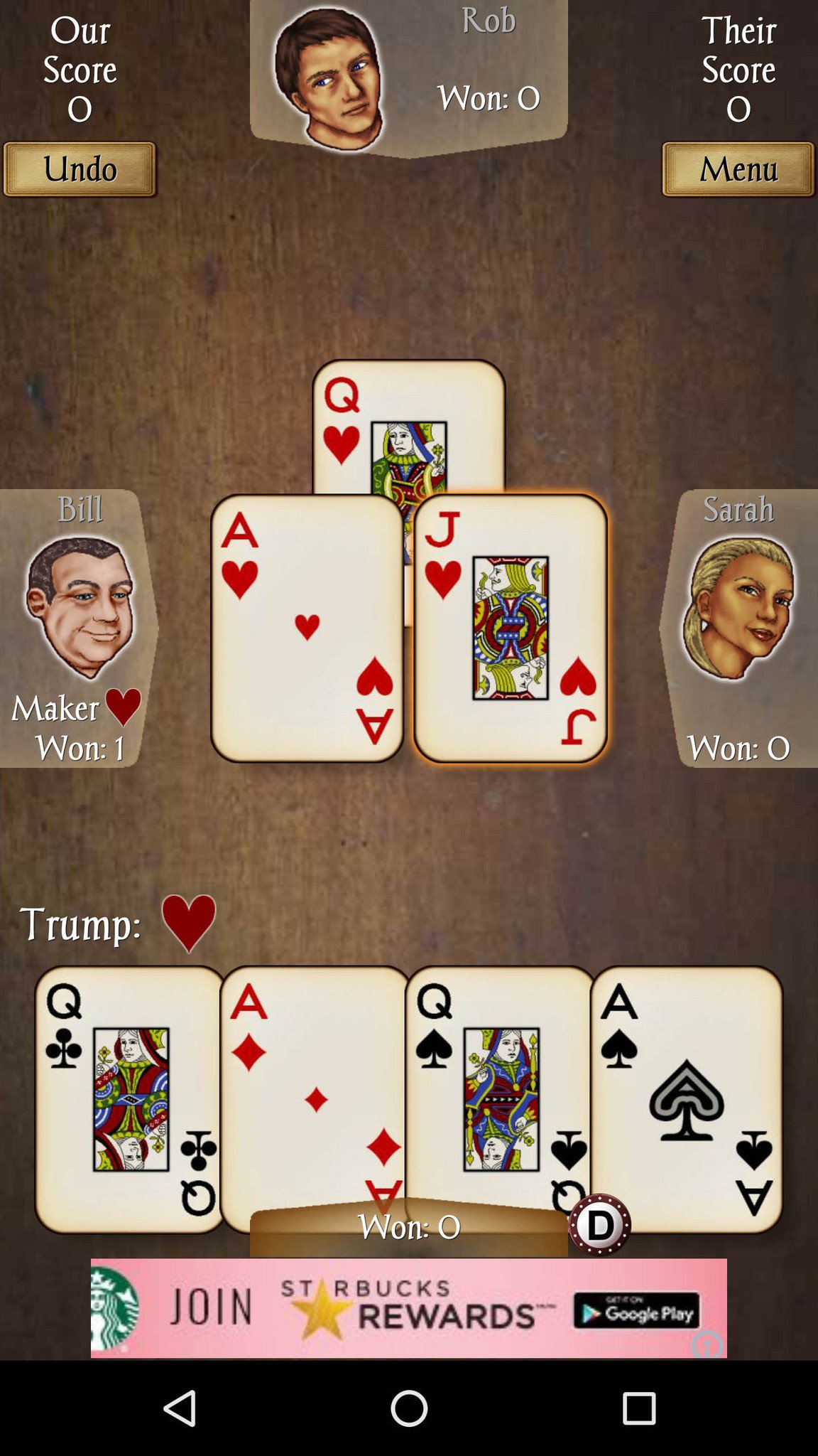 Euchre Free in play
