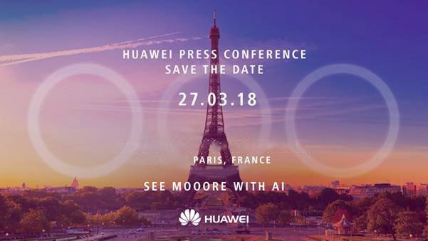 Huawei P20 invite teaser three cameras