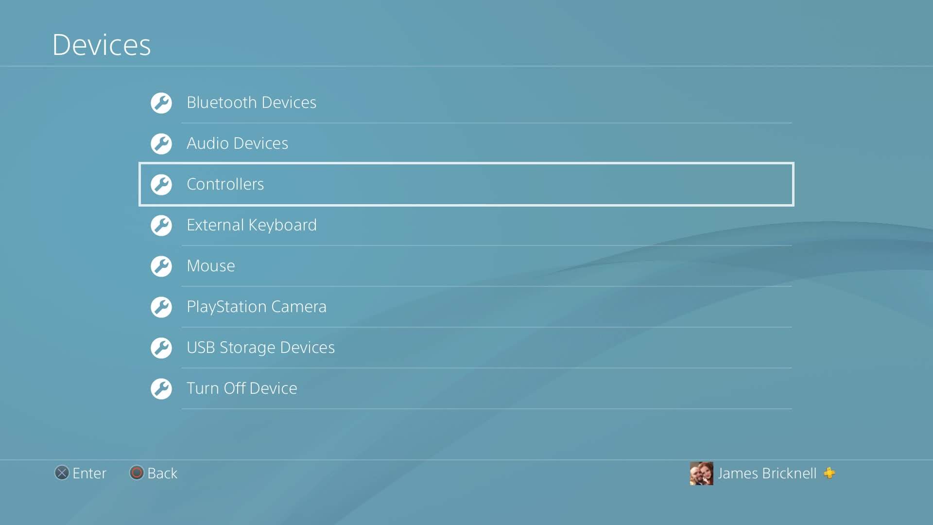 PS4-Kontroller Innstillinger 