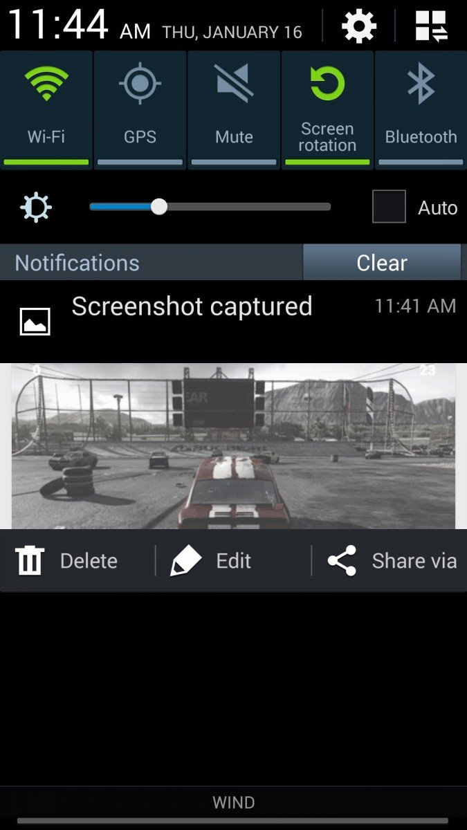 Samsung Galaxy S4 screenshot