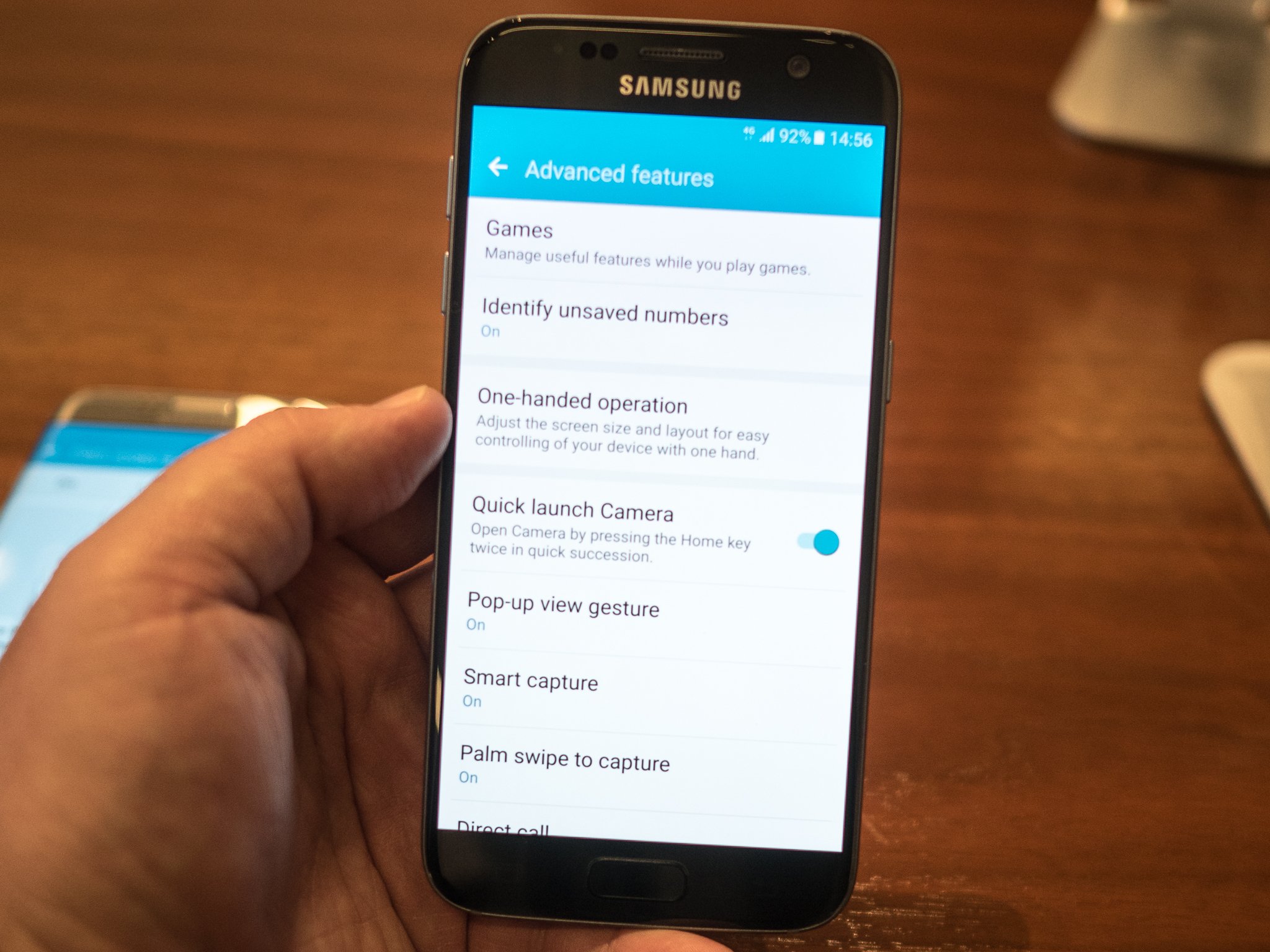 Samsung Galaxy S7 screenshot method