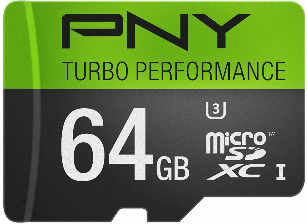 PNY U3 Turbo Performance 64GB microSD card