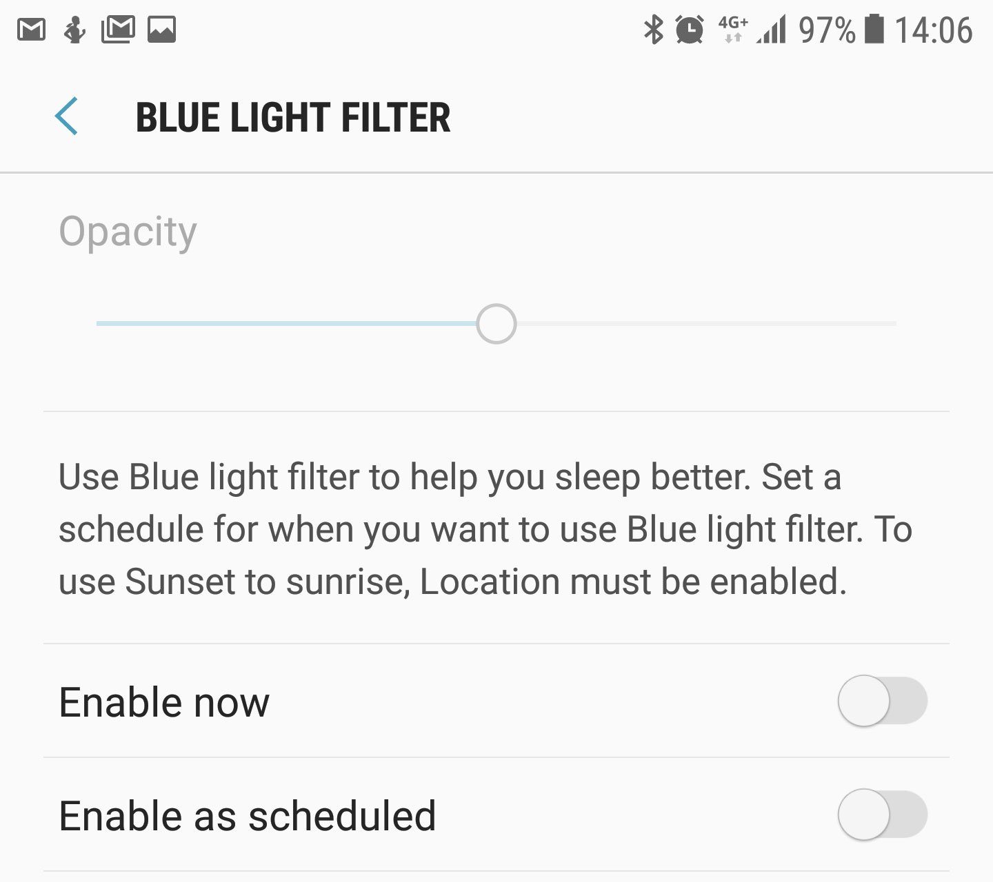 Blue light filter