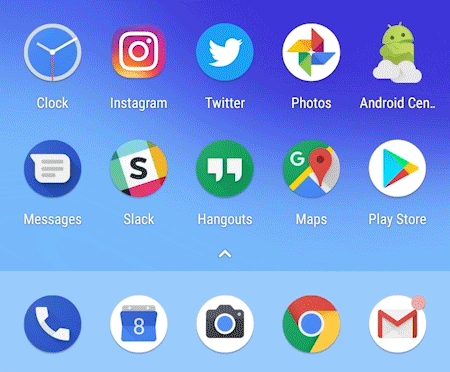 Android O icon types