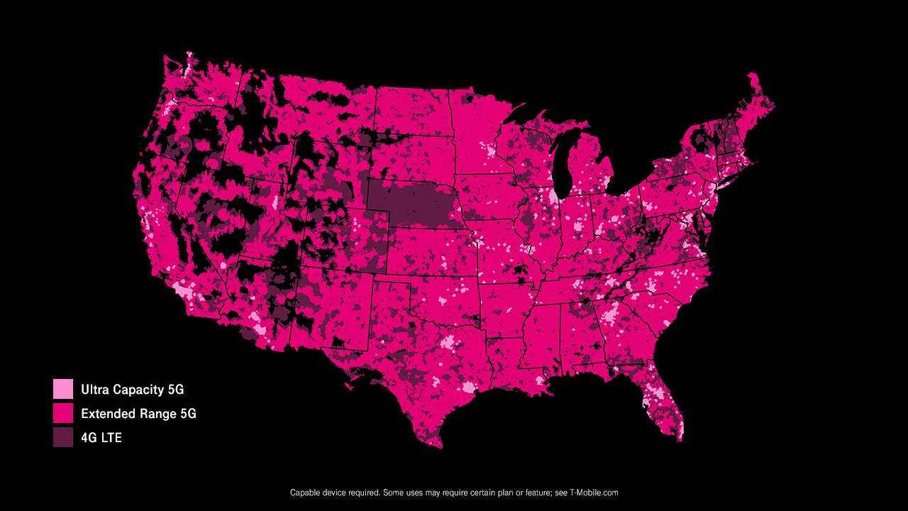 5G coverage map: Every US city with AT&T, Verizon & T-Mobile 5G