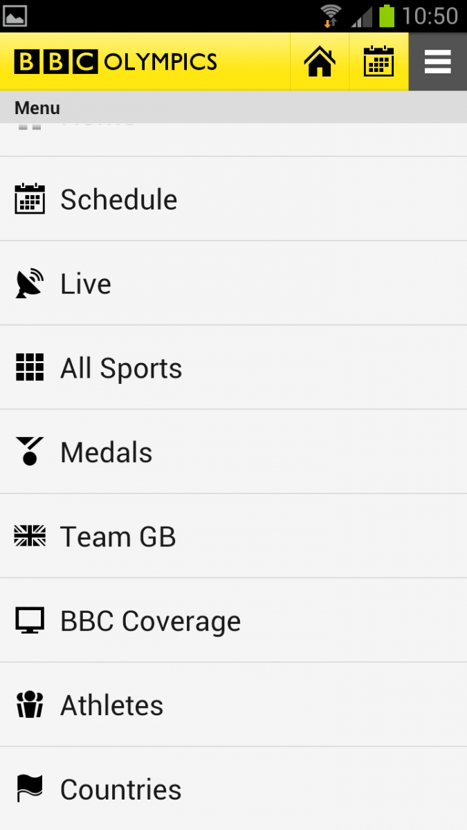 BBC Olympics app