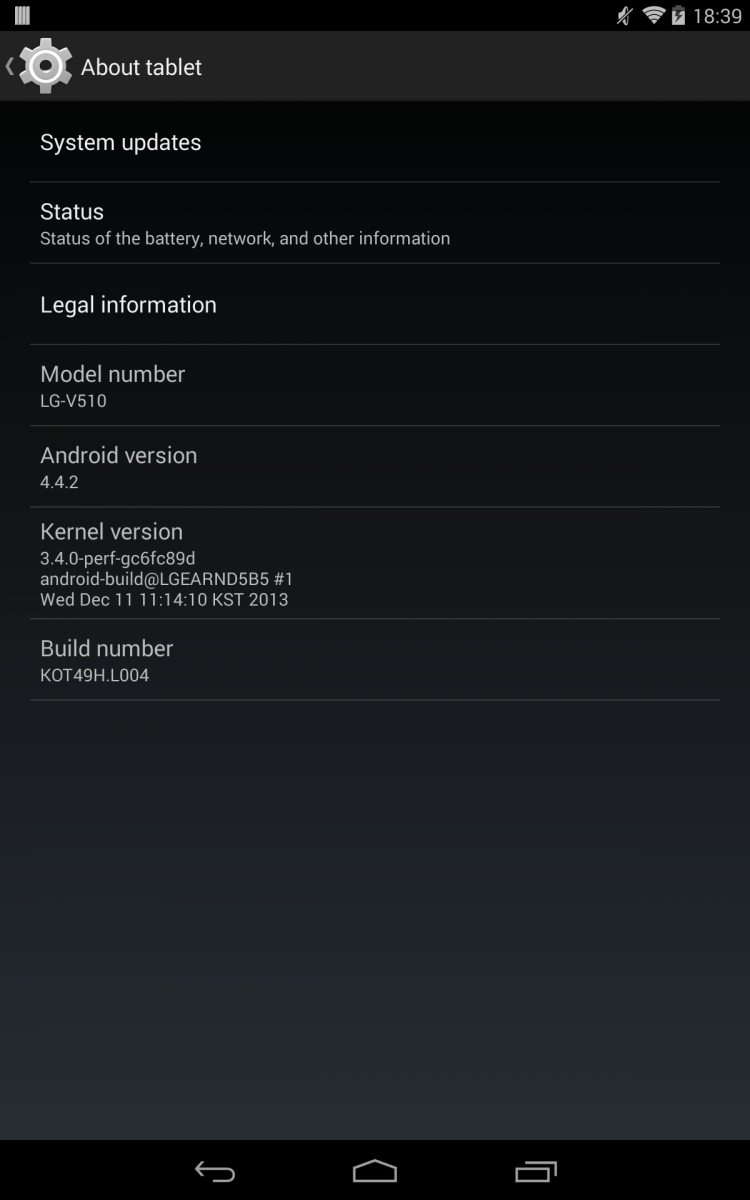 LG G Pad 8.3 GPe update