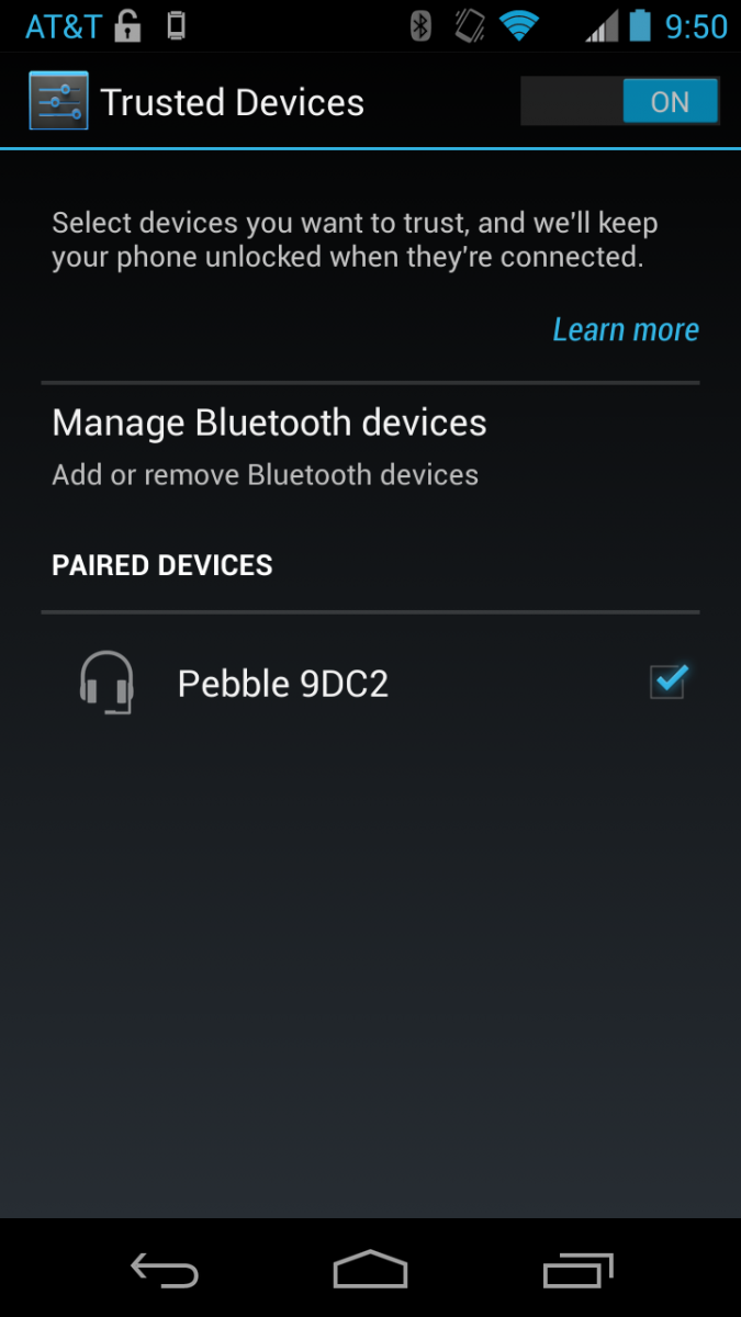 Trusted Bluetooth Devices