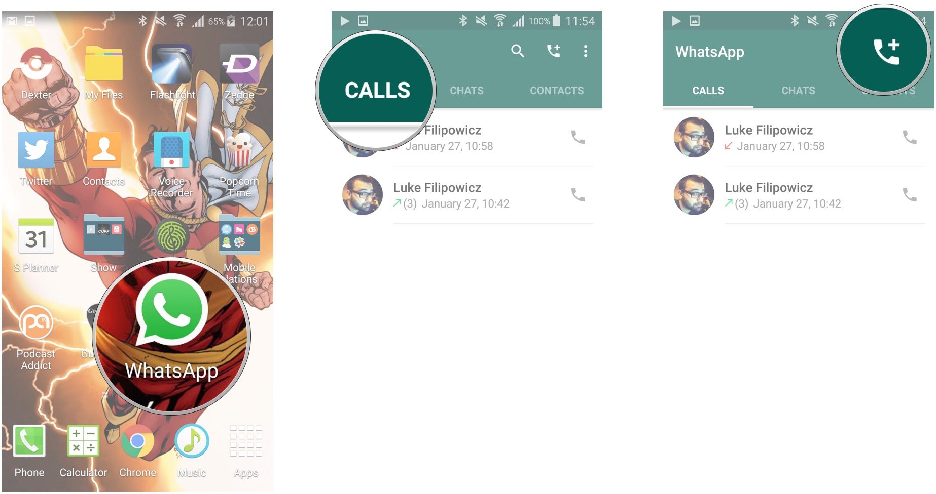 How to make and receive calls with WhatsApp for Android | Android ...
