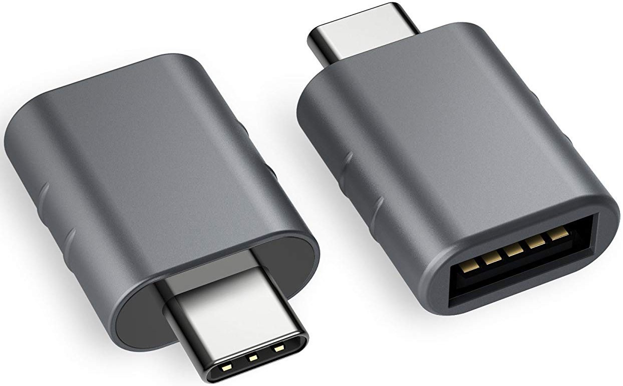 Syntech USB C zu USB Adapter Packung mit 2 USB C Stecker zu USB3 Buchse Adapter