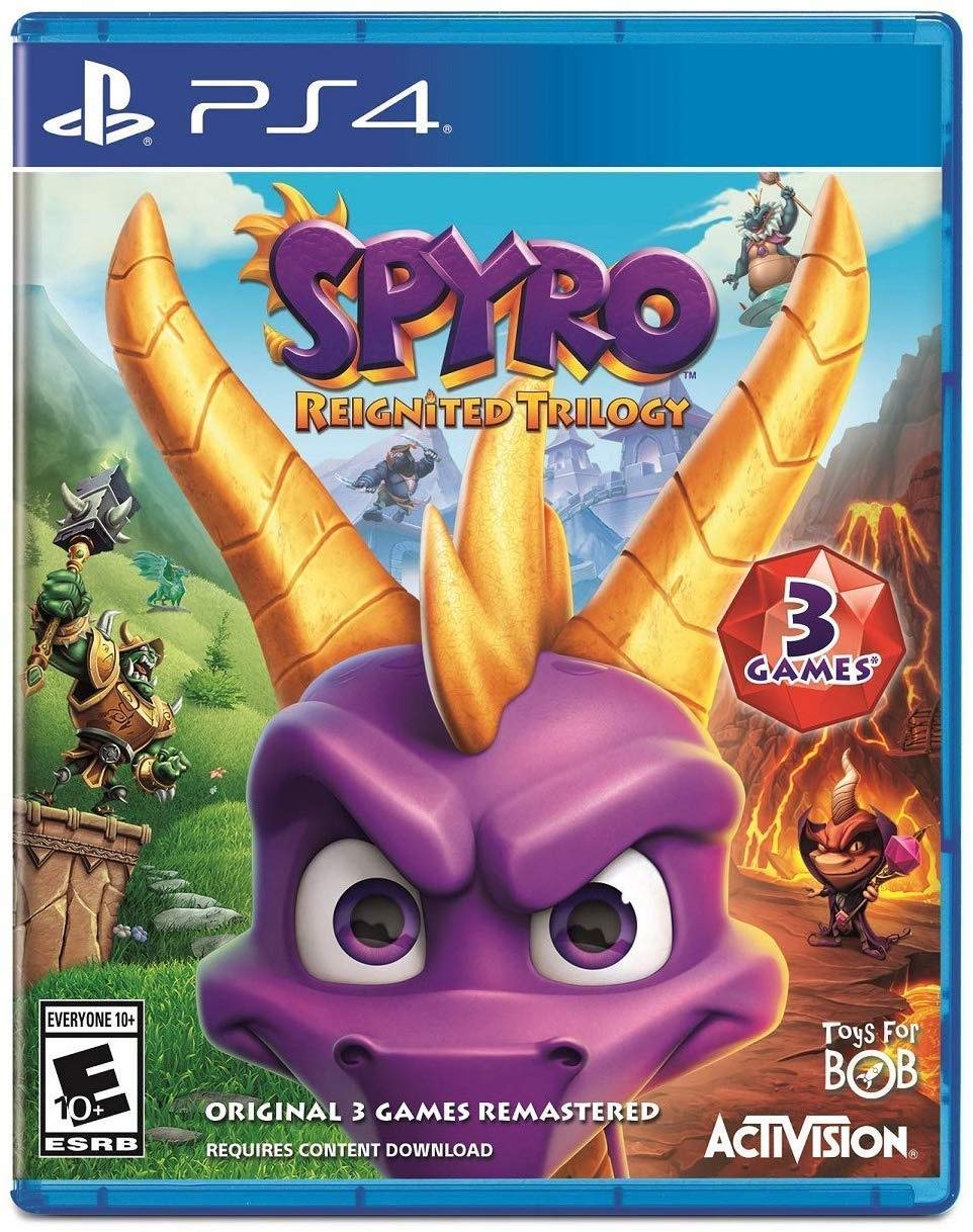 Spyro Reignited Trilogy ps4 box art