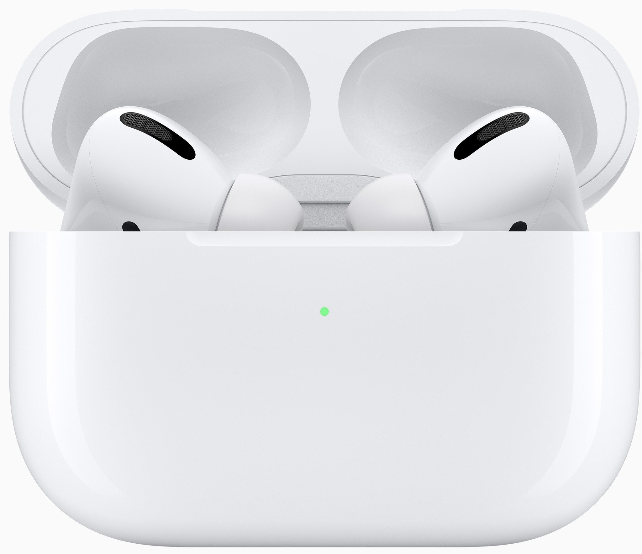 AirPods Pro in charging case with lid open