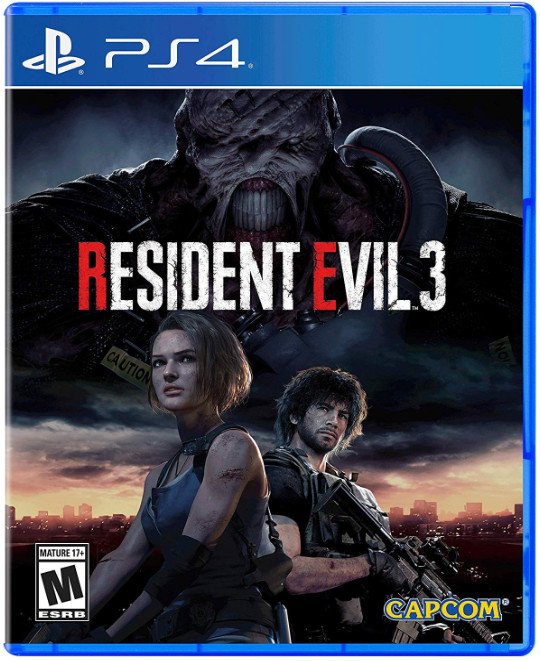 Resident Evil 3 PS4 box art