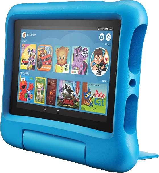 Amazon Fire 7 Kids Edition Cropped Render