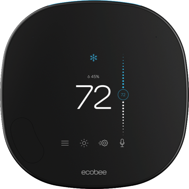 Ecobee Smart Thermostat with Voice Control Render