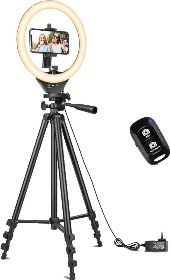 Sensyne Ring Light Extendable Tripod Stand Reco Png Cropped