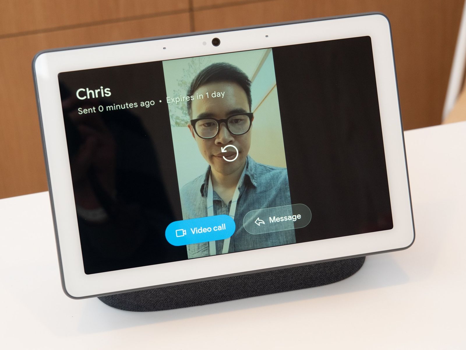 video calls on a Google Nest Hub 