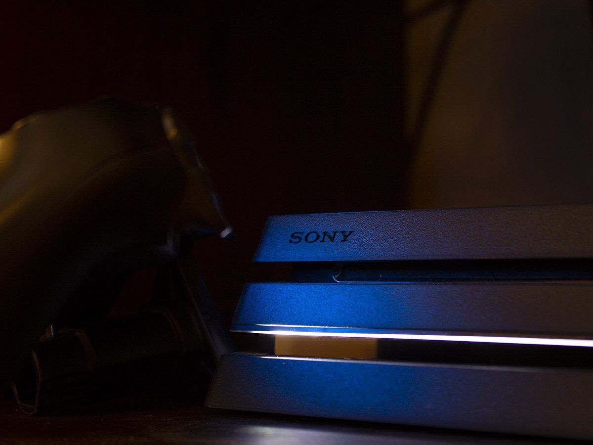Sony logo on Playstation