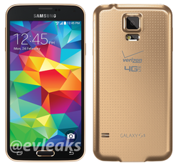 Verizon's gold Galaxy S5 breaks cover