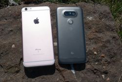 A quick comparison of the LG G5 and the iPhone 6s Plus 