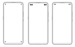 Vivo patents phone display with four hole punch cutouts