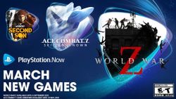PS Now subscribers can nab World War Z and Infamous Second Son in March