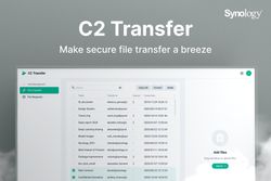 Synology C2 Transfer is a secure file transfer service with 20GB uploads