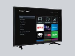 Stream Netflix, Disney+, and more on Sharp's discounted 55-inch 4K Roku TV