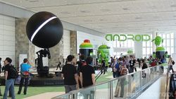 Video: Giant Nexus Q robot stalks the halls of Google I/O