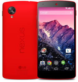 Nexus 5 now available in red