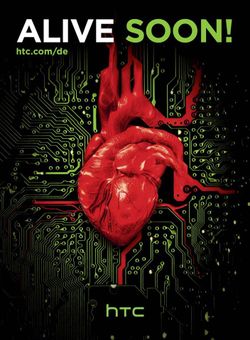 HTC teases new phone with bizarre cybernetic heart