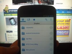 Dropbox update preview showing off its ICS optimization