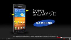 Samsung Galaxy S II used in Samsung's teaser video looks to be the Sprint version