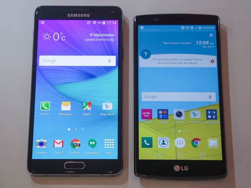 LG G4, Galaxy Note 4