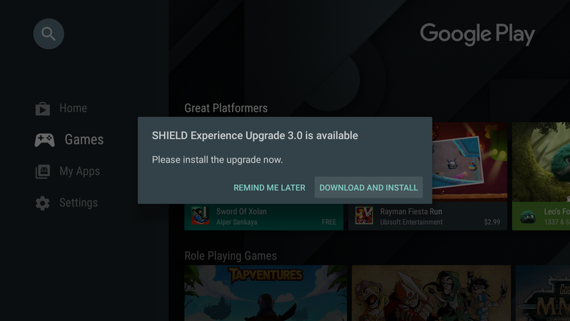 Android 6.0 update Shield TV