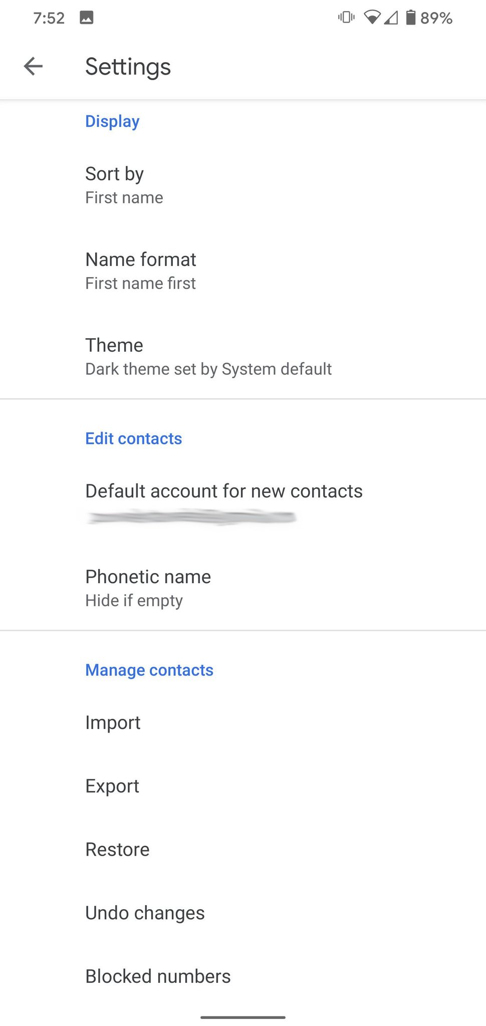 Google Contacts App