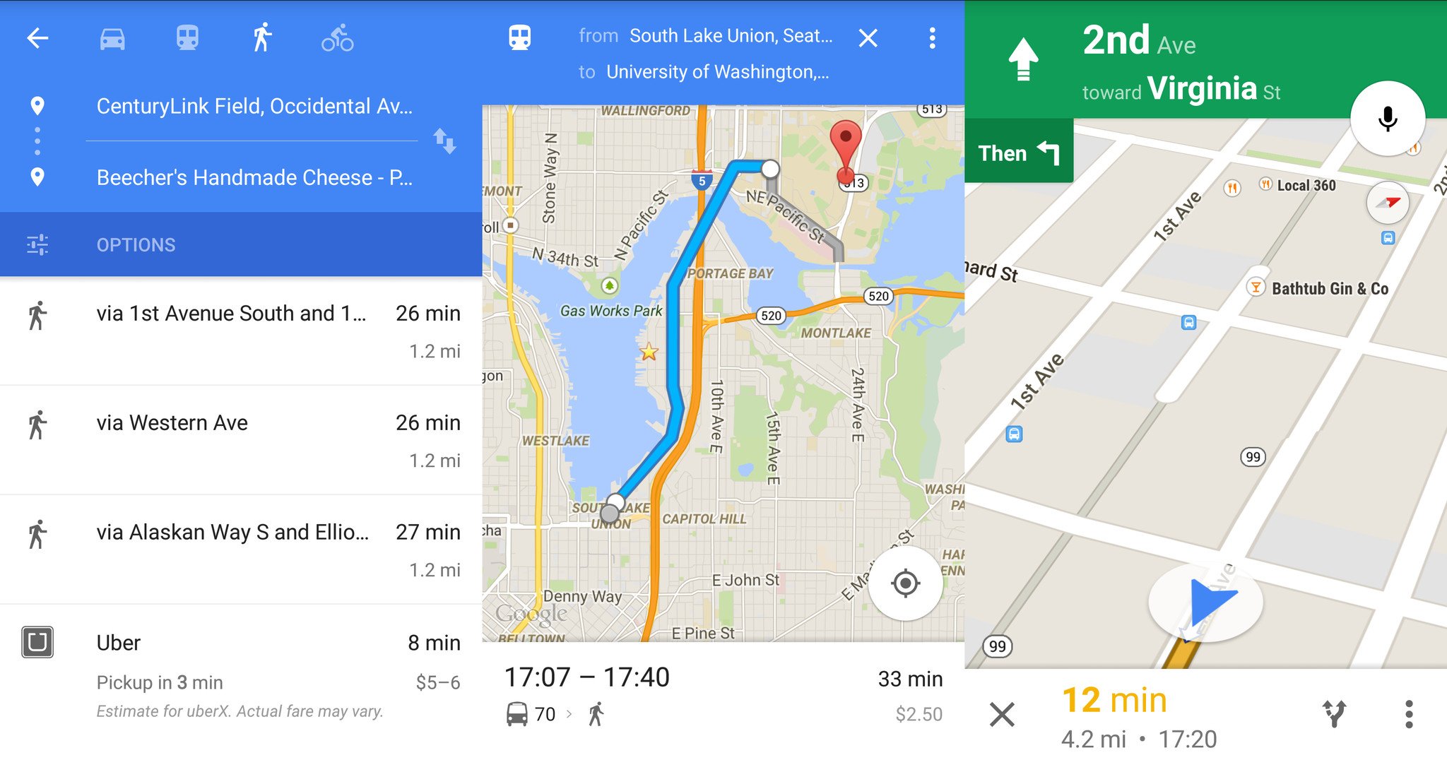 3 Maps Google 3. Navigating to those places. Navigation in Google Maps