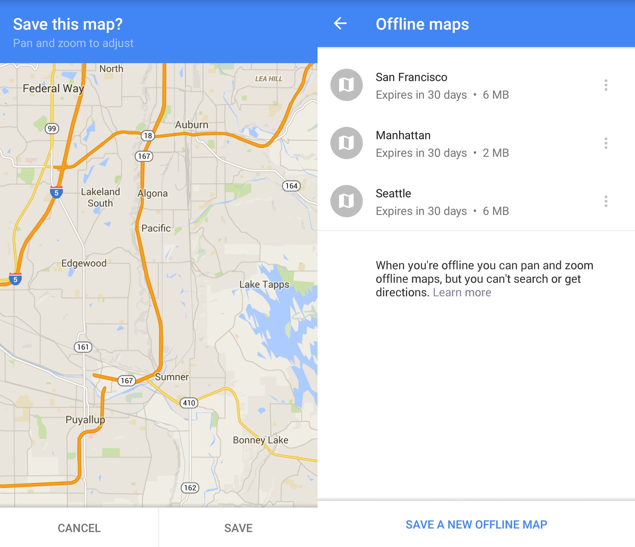 how to save google maps for offline use | android central